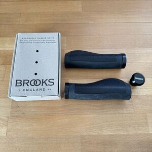 ☆訳あり BROOKS ENGLAND Ergonomic Grips Black 130 / 130 mm 新品 ブルックス エルゴノミック グリップ