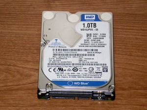 ★ 1TB ★ Western digital Blue 【 WD10JPVX 】 良品 ★6HY