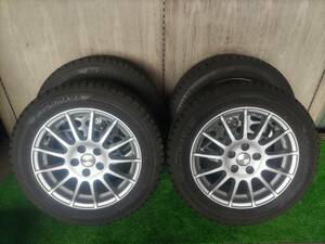 185/60 R15 84Q YOKOHAMA ice GUARD iG50 PLUS 2020年 IRVINE 5H PCD100 15×6J +38 アルミホイール 4本