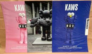 新品 KAWS NGV オリジナルポスター 3枚セット GONE BFF オフィシャル カウズ バリーマッギー OBEY バンクシー