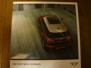 ★BMW　New MINI　CLUBMAN　　ニュー・ミニ　クラブマン　カタログ　　全41P