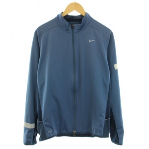 ナイキ NIKE ドライフィット DRI-FIT ジップアップジャケット ブルゾン アウター スウォッシュプリント XL 青 ブルー 425905-449 メンズ