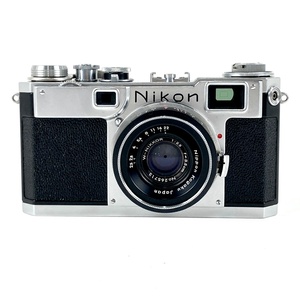 ニコン Nikon S2 ＋ W-NIKKOR.C 35mm F2.5 3.5cm ブラック Sマウント フィルム レンジファインダーカメラ 【中古】