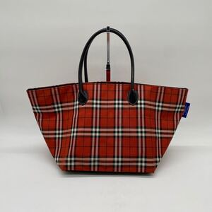 □【売り切り】BURBERRY BLUE LABEL/バーバリー ブルーレーベル ナイロン トートバッグ