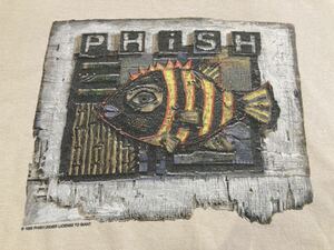 90s 1995 コピーライト入り GIANT ボディ ヴィンテージ PHISH フィッシュ バンド Tシャツ L ロックTバンTオルタナティブ ロックT 90年代