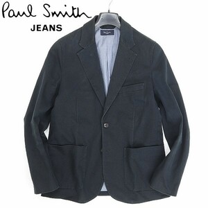 ◆Paul Smith JEANS ポールスミス ジーンズ ストレッチ コットン 2釦 ジャケット 紺 ネイビー S