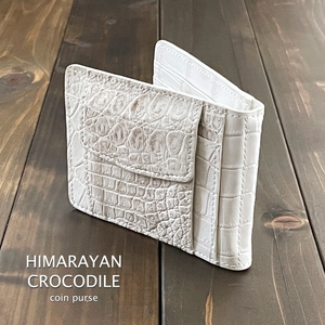 HIMARAYAN CROCODILE ヒマラヤ クロコダイル マネークリップ 無双 財布 コンパクト メンズ レディース ワニ革 折財布