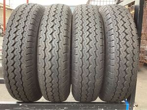 205/85R16 117/115L LT 4本 新車外し ダンロップ SPLT5 美品 イボ残り 2024年製 中古(109690 K1804) ライトトラック ダイナ エルフ