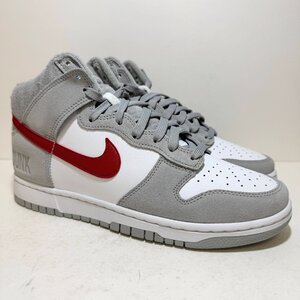 27.5cm NIKE DUNK HI RETRO SE DJ6152-001 ナイキ ダンク ハイ レトロ SE ライト スモーク グレー メンズ スニーカー YM H113440