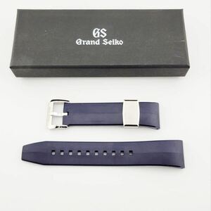 極美品 Grand Seiko グランドセイコー 白樺 純正ラバーベルト Evolution 9 取付幅22mm ブルー 青