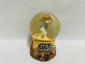 R2-D2＆C-3PO〈ミニ スノードーム〉スターウォーズ フォースの覚醒 新たなる希望 フィギュア スノーグローブ ドーム型 ルーカス