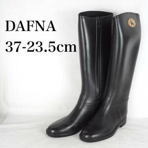 EB5077*DAFUNA*ダフナ*レディースレインブーツ*37-23.5cm*黒