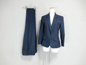 SUIT SELECT　スーツセレクト　ウォッシャブル　裏レース　パンツ　セットアップスーツ　ネイビー　チェック　１１