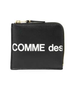 現定価23100円 Wallet COMME des GARCONS / HUGE LOGO Lジップ ウォレット ギャルソン ロゴ 青山 プリュス 縮絨 ルイスレザー