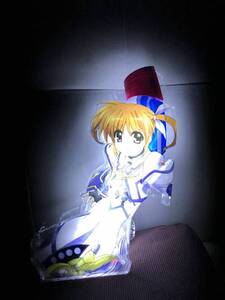 即決価格！！信工房 リリカルなのは NANOHA アンドン パネル LED点灯加工品！お車のインテリアに！お部屋のインテリアに！！！