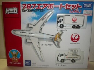 トミカ 787エアポートセット(JAL) プラキッズ一体付き