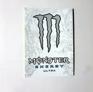 白　　2024 １枚　モンスター　 エナジー　ドリンク　 ステッカー 　非売品　 MONSTER ENERGY　　防水