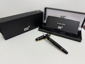 I★ MONTBLANC モンブラン マイスターシュテュック pix 14K ブラック 万年筆 箱付 