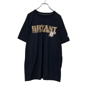 adidas プリント Tシャツ L ブラック BRYANT ベースボール スポーツ アディダス 古着卸 アメリカ仕入 a507-5870