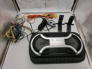 T【4は-16】【100サイズ】 KENWOOD ウーファー KSC-SW1/ハーネス・リモコン付き/オーディオ/ジャンク扱い/※傷、汚れあり