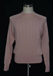 ★BURBERRYS★ 上品なライトピンク系プラム色、 ちょっぴり色気ある恰好いい 、、 柔らかで気心地良いセーターM