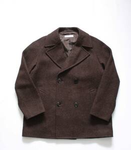 【 BRACTMENT ブラクトメント 】ハリスツイード アルスター コート 40/ワイドサイズ 32251392477 定価\46,200 英国 HARRIS TWEED ダブル 茶