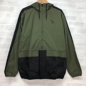 PUMA プーマ アーカイブ ロゴ フルジップ ウィンドブレーカー SIZE:M グリーン メンズ MH632023103005