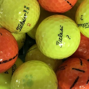 ロストボール タイトリスト 各種混合 カラーボール 20個 A+ABランクマーカー入り 中古 ゴルフボール ロスト Titleist エコボール