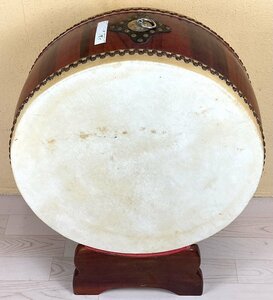 【え沖】平太鼓 直径約55cm 太鼓 打楽器 和楽器 伝統楽器 現状品 沖167 MD167MSS74