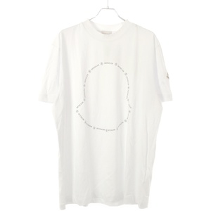 MONCLER モンクレール 22SS SS T-SHIRT ロゴプリントTシャツ H10918C00027 ホワイト XL ITS5FXL1QZLU