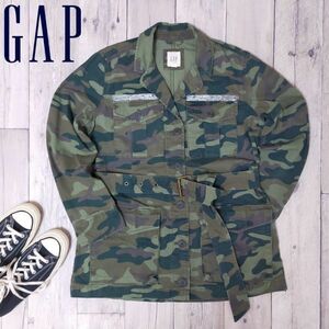 ☆GAP ギャップ☆迷彩 ミリタリー ジャケット カモ レディース Size（S) S1224