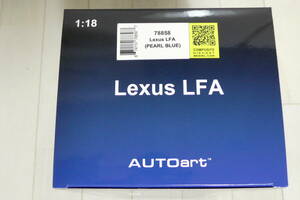 未開封新品 送料無料 1/18 オートアート Lexus レクサス LFA パールブルー 78858