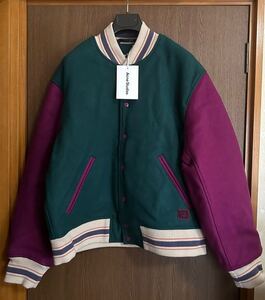 M新品 Acne Studios カラーブロック ブルゾン スタジャン 中綿入り 長袖 スタジアム ジャンパー ダウン バーシティ ジャケット アクネ