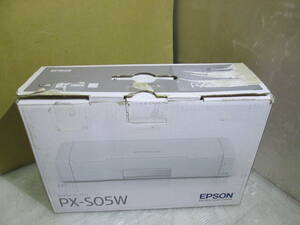 「DE01/E6125-1」★EPSON A4モバイルインクジェットプリンター PX-S05W Model:B581A ホワイト　AC アダプター＆USB付き ★