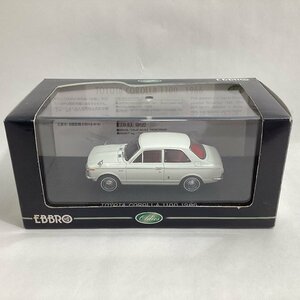 1/43　エブロ　Oldies　トヨタ カローラ 1100 1966 白　TOYOTA COROLLA　WHITE　EBBRO　ミニカー