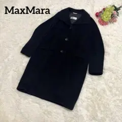 MaxMara コート ブラック 36 Mサイズ オーバーサイズ