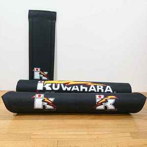 びっくり！クワハラ KUWAHARA フレームプロテクターセット V字バー用 3点セット ブラック