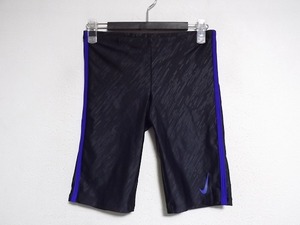 N7724:NIKE(ナイキ）スイムパンツ 水着 競泳　スポーツセンター/黒×青/M（ホームクリーニング済み）:35