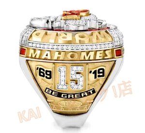 新品NFL ファッション ステンレス鋼 贈り物 指輪 カンザスシティ チーフス Champion 指輪 リング 22号～26号