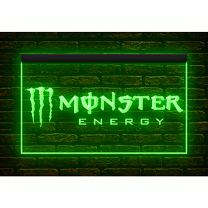 J831 // LED ネオンライトサイン Monster Energy モンスターエナジー■サイズ(約)：W400mm x H300mm 