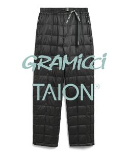 新品　Gramicci × TAION /グラミチ × タイオン コラボレーション　G3FU-P103-TG DOWN PANT / ダウンパンツ　ブラック　M 防寒