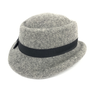 良好◆CA4LA カシラ フェルトハット ◆KTZ01352 グレー ウール100％ レディース 帽子 ハット hat 服飾小物