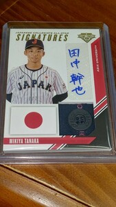 2020 panini USA stars&strips 田中幹也 大学日本代表 ジャパンユニフォームボタン オートグラフカード 7/7