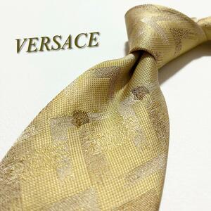 【極美品】VERSACE ヴェルサーチ ネクタイ メデューサ柄 グリーク バロック メンズ スーツ ジャカード バロッコ ハイブランド 高級 ロゴ