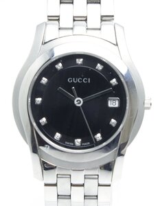 中古 良品 GUCCI グッチ メンズ 腕時計 5500M ダイヤ文字盤 クォーツ