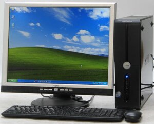 DELL Vostro 200-E6550DT ■ 20インチ 液晶セット ■ Core2Duo-E6550/DVDROM/希少OS/動作確認済/WindowsXP デスクトップ