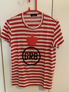 tricot COMME des GARCONS サイズS 赤ボーダー半袖Tシャツ