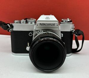 # 防湿庫保管品 Nikon Nikomat EL フィルムカメラ 一眼レフカメラ ボディ Micro-NIKKOR 55mm F3.5 Ai レンズ シャッターOK 現状品 ニコン