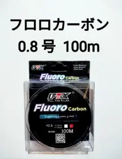 フロロカーボン　ライン　0.8号　100m　4.136lb　釣り糸　リーダー