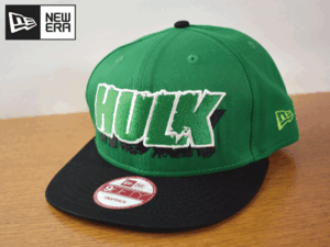 K316《未使用品》NEW ERA ニューエラ 9FIFTY【フリーサイズ】MARVEL AVENGERS HULK ハルク フラット 帽子 キャップ USモデル